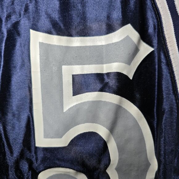 Vintage Powers Men’s Size 46 Enid Outlaws #25 Basketball Jersey Navy Blue TBL - Picture 10 of 15